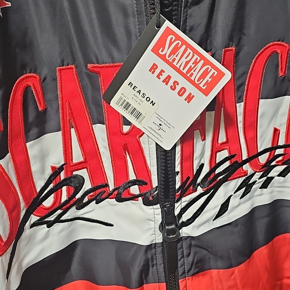 Scarface Racing Bomber Jacket Size Large New - Picture 5 of 12
